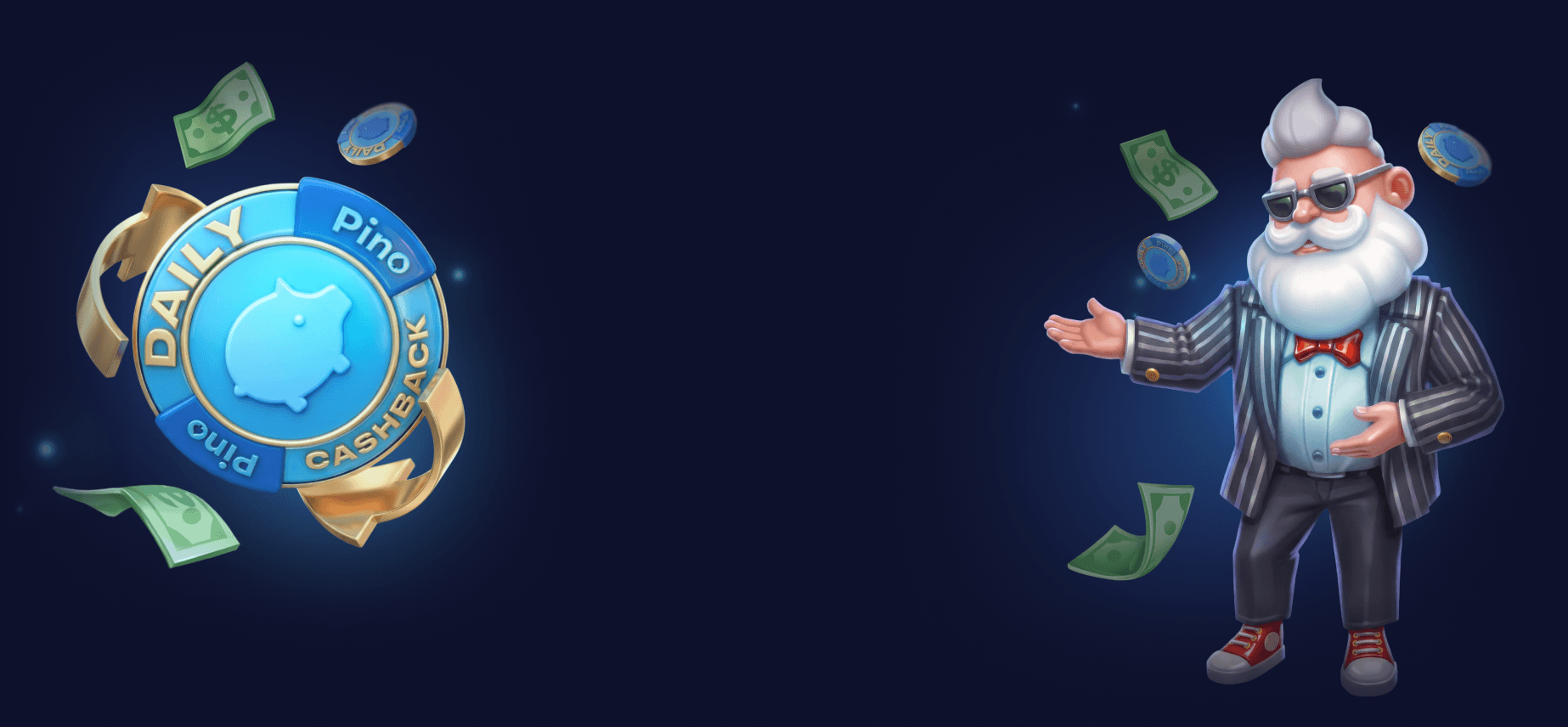 Pino Casino — Daily Cashback up to 20%